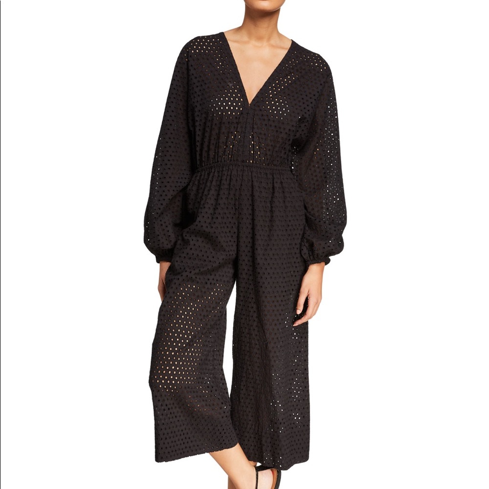 Rhode Blake Eyelet Jumpsuit in Black